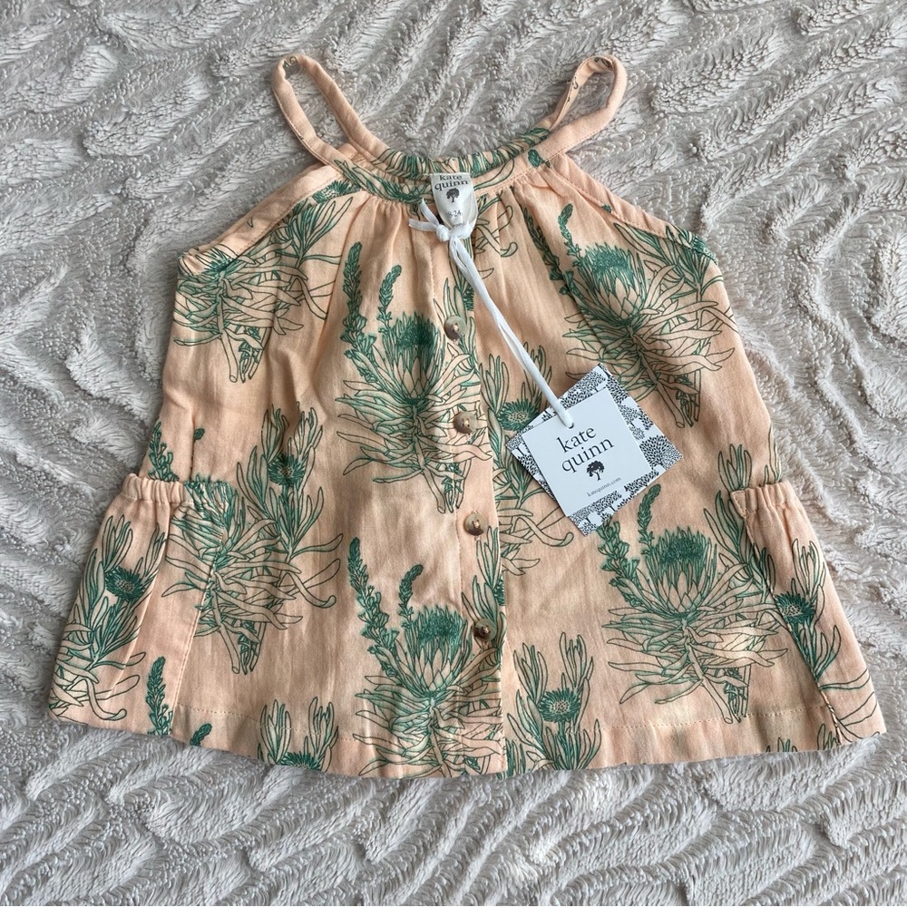 NWT Kate Quinn button pocket dress